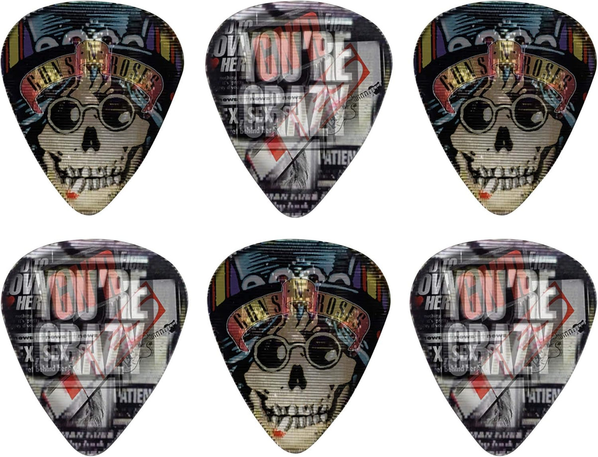 Perri's Leathers Ltd. - Motion Guitar Picks - Guns N' Roses Set 6 Plettri 3D