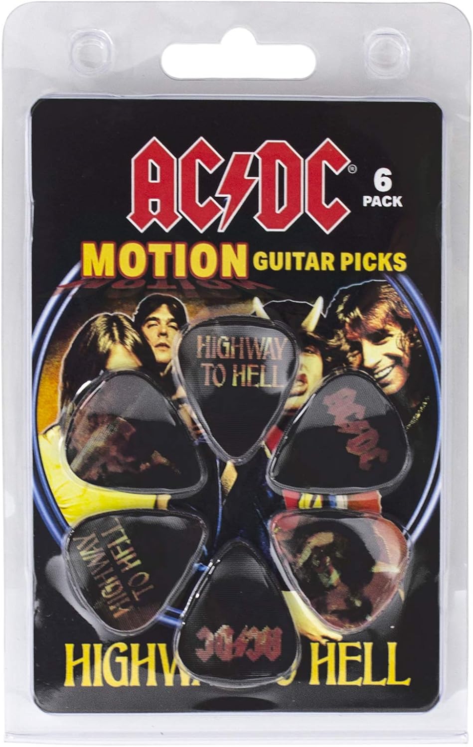 Perri's Leathers Ltd. - Motion Guitar Picks - AC/DC Set 6 plettri 3D