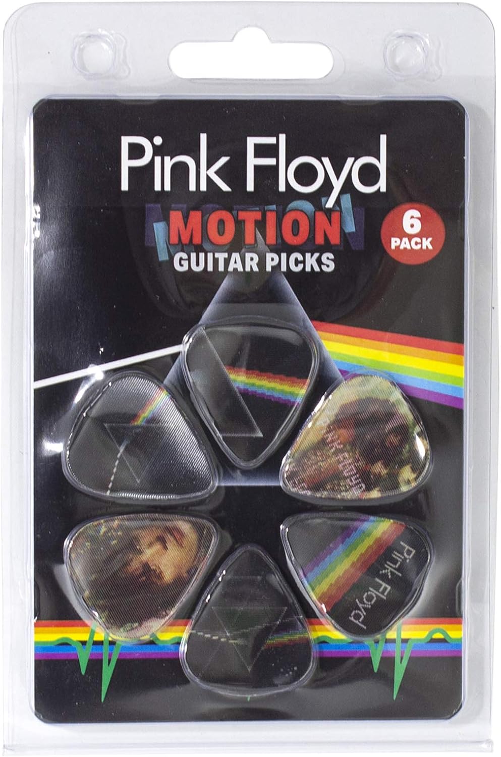 Perri's Leathers Ltd. - Motion Guitar Picks - Pink Floyd Set 6 plettri 3D