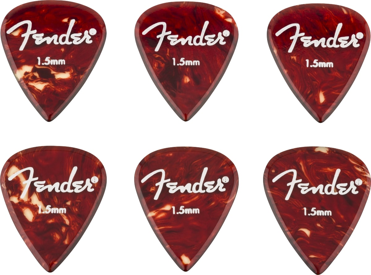 FENDER Aero Acrylic Picks 6-pezzi 1.5mm