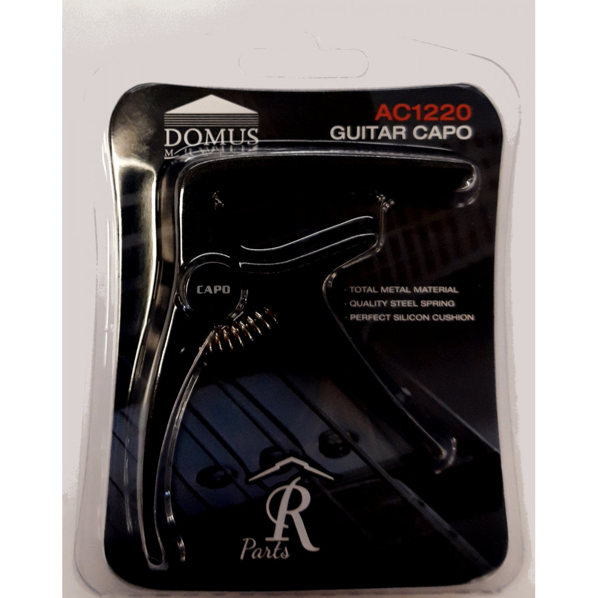 DOMUS AC1220N Capotasto per chitarra Folk Nero