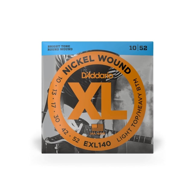 D&rsquo;Addario EXL140 per chitarra elettrica, Nickel Wound, Light Top/Heavy Bottom, 10-52