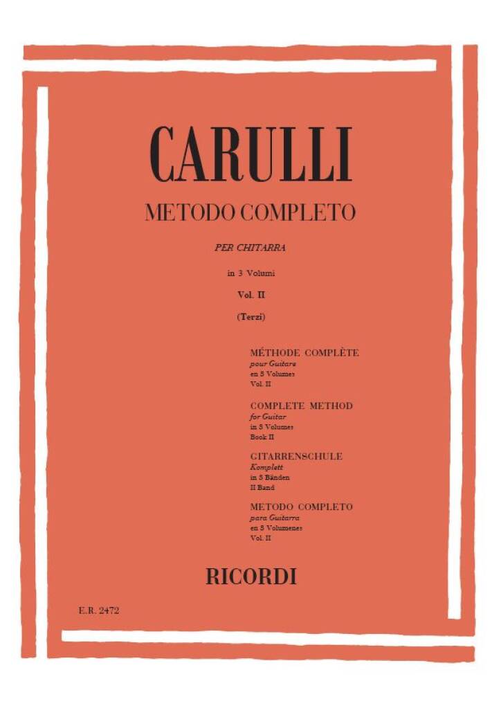 Carulli - Metodo Completo Per Chitarra Vol. 2