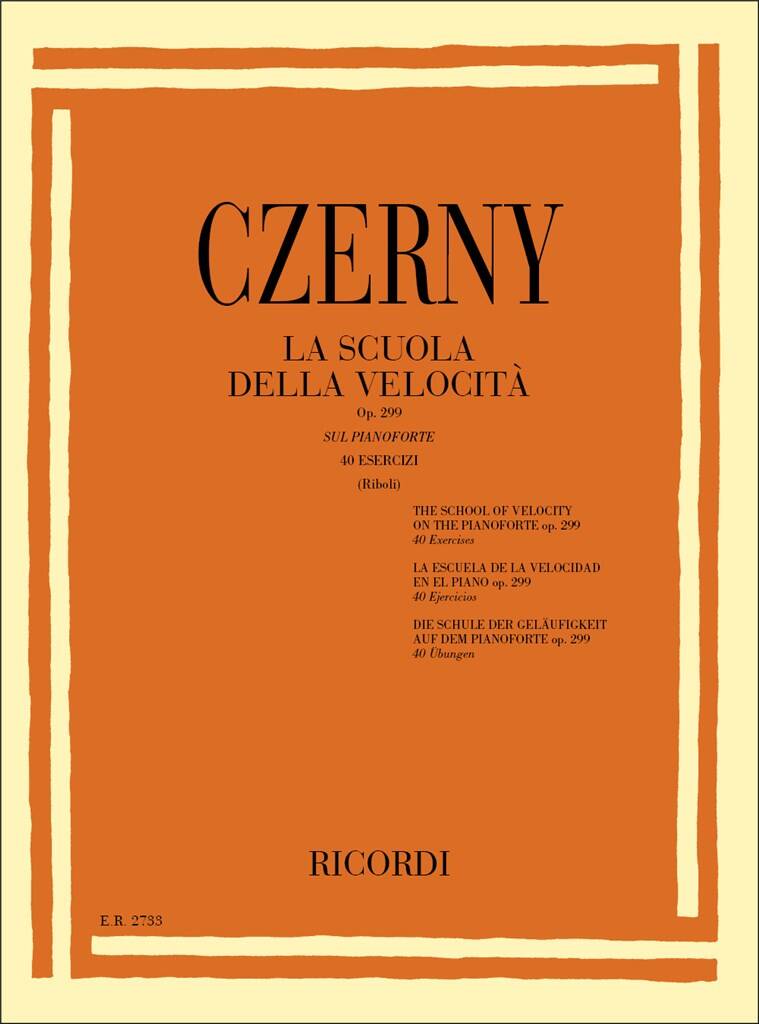 Czerny - La Scuola Della Velocit&agrave; Sul Pianoforte op.299