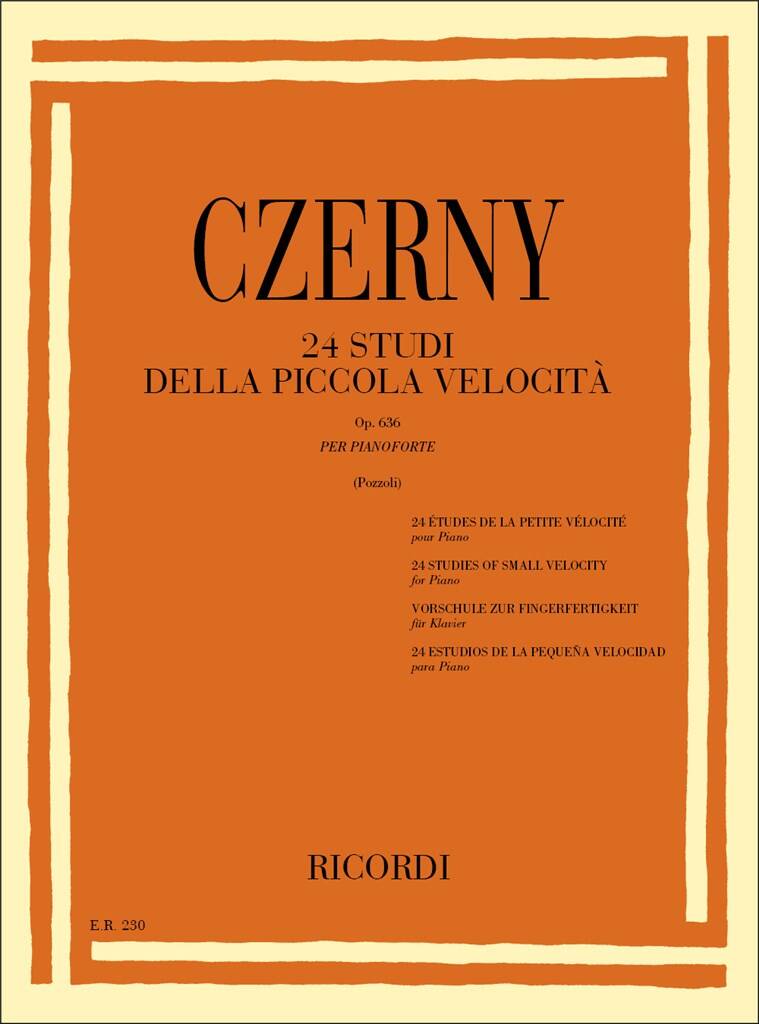 Czerny - 24 Studi Della Piccola Velocit&agrave; Op. 636