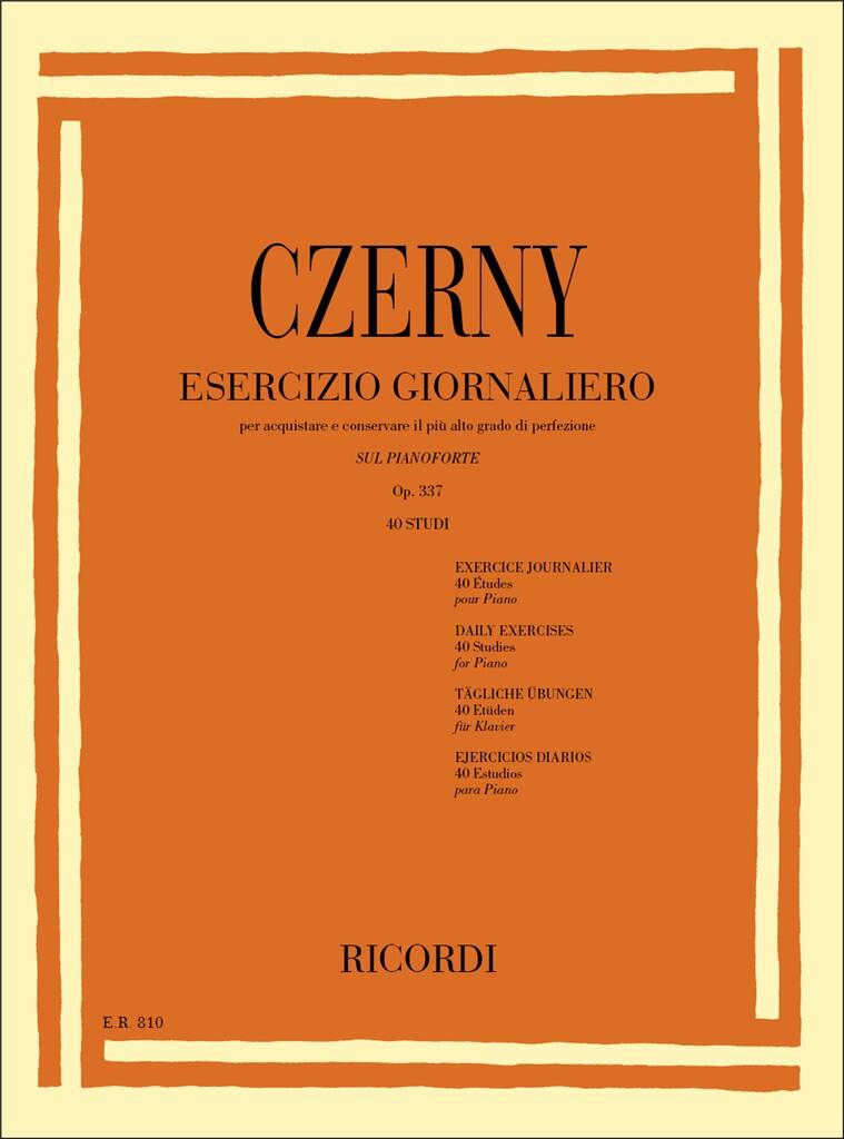 Czerny - Esercizio Giornaliero Per Acquistare E Conservare Op. 337