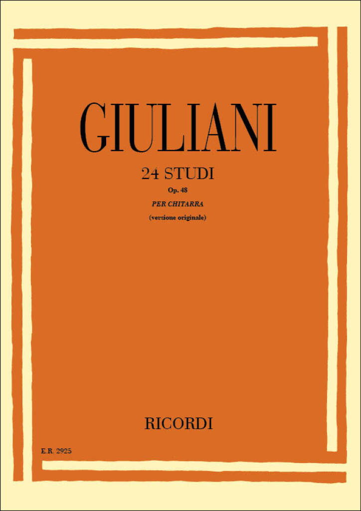Giuliani - Esercizio Per La Chitarra. 24 Studi Op. 48