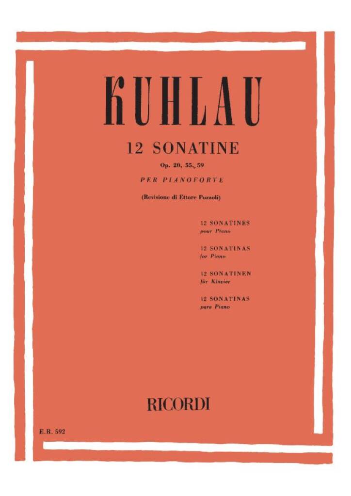 Kuhlau - 12 Sonatine Op. 20, 55, 59