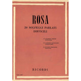 Rosa - 20 Solfeggi Parlati Difficili