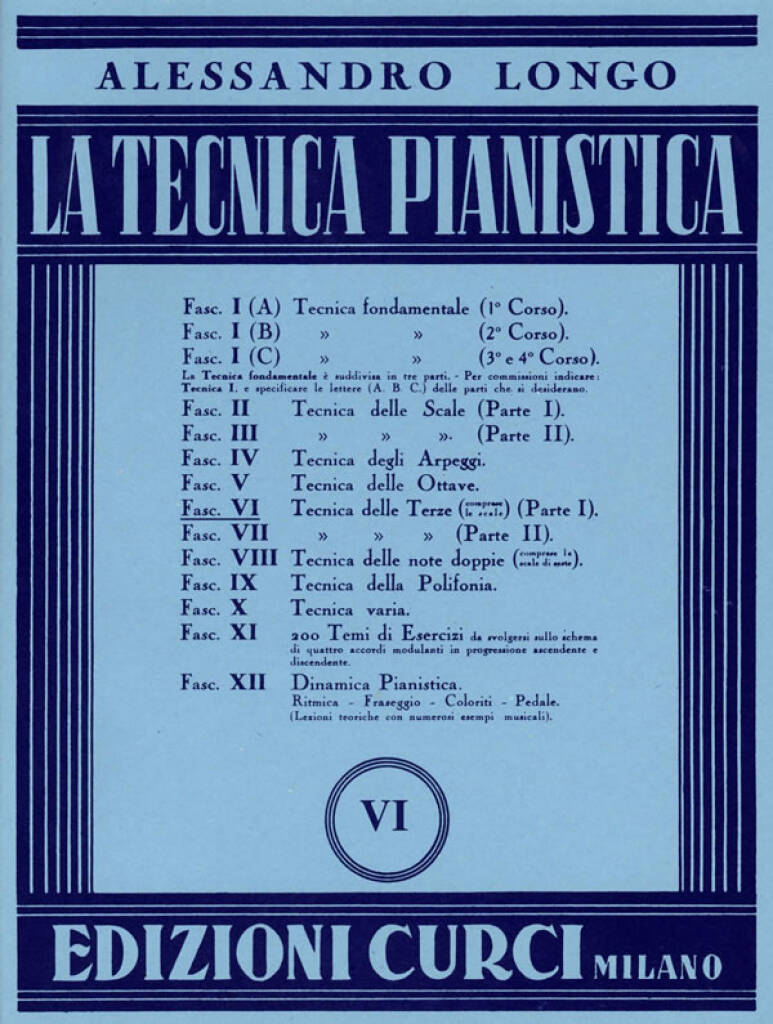 Longo - Tecnica pianistica Vol. 6 - Tecnica delle terze