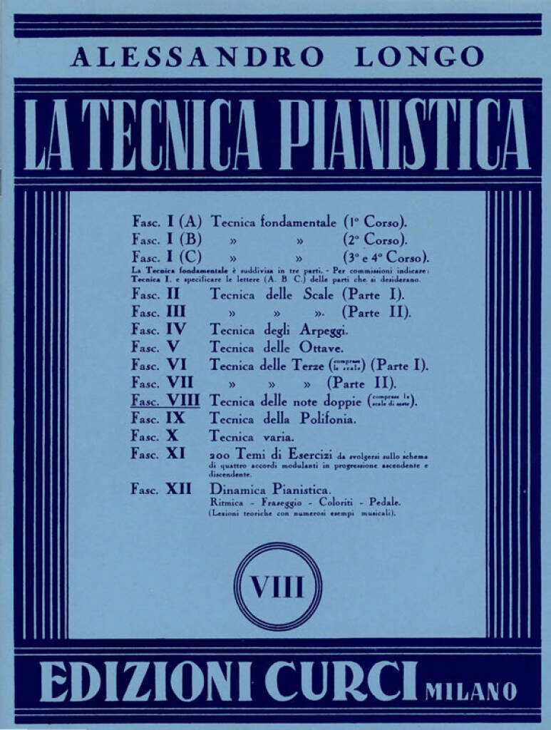 Longo - Tecnica Pianistica Vol. 8