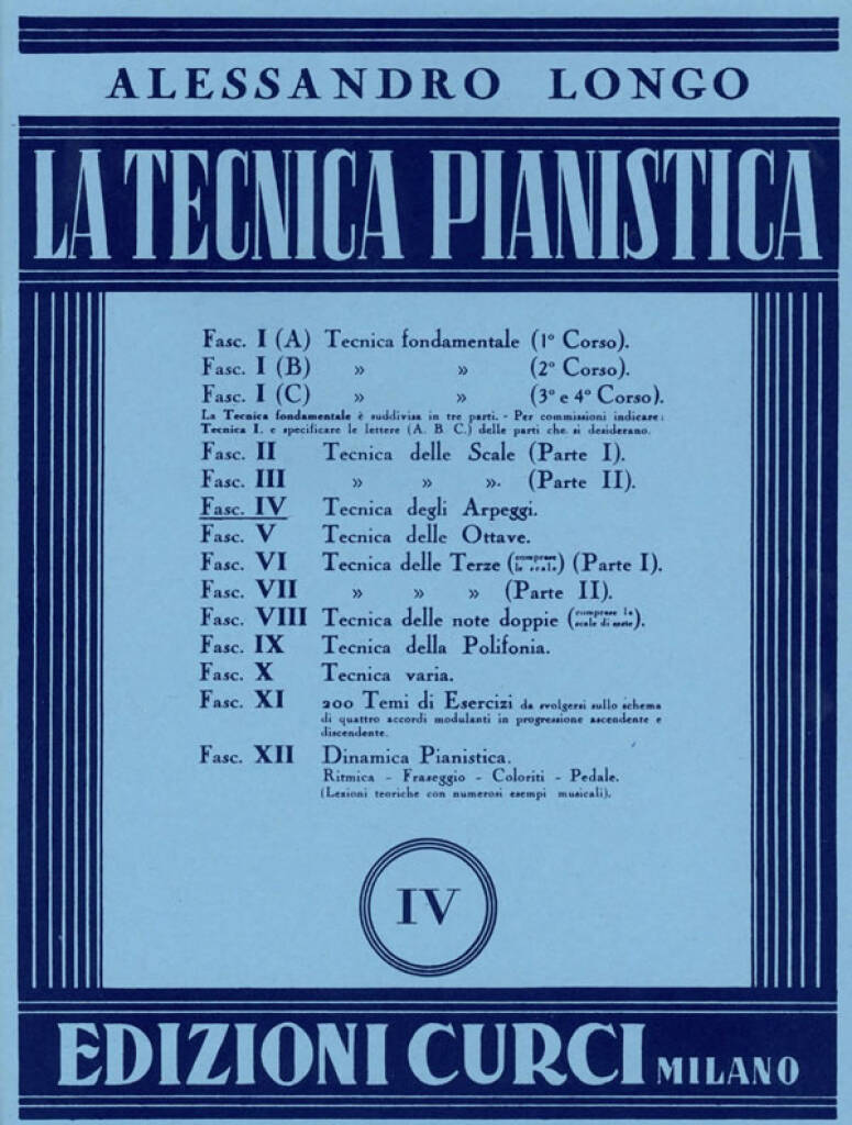 Longo - Tecnica Pianistica Vol. 4 - Tecnica Degli Arpeggi