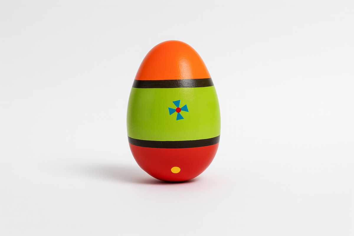 Shaker in Legno - Ovetto Colorato