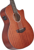 D'ANGELICO Premier Fulton LS Mahogany Satin Chitarra Acustica 12 corde Elettrificata