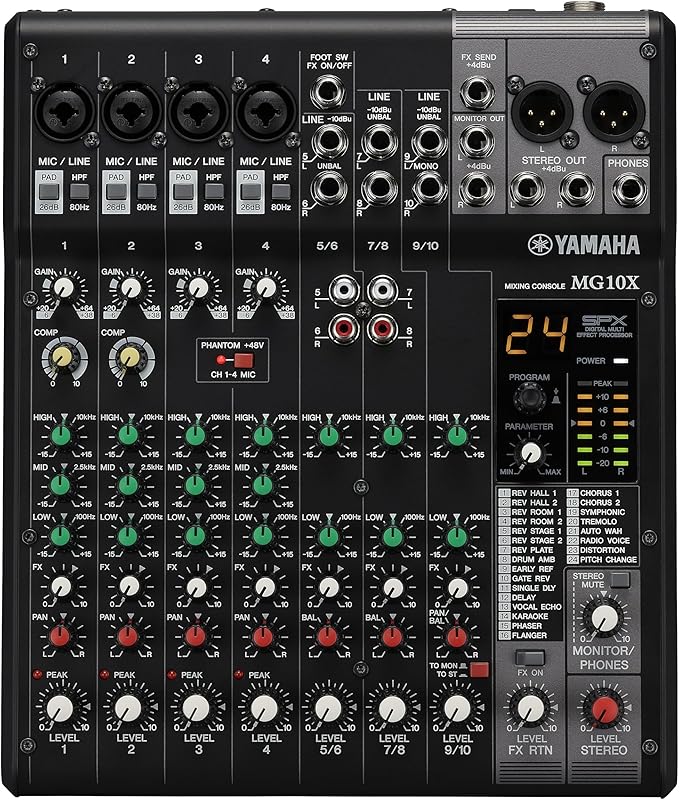 YAMAHA MG16X Mixer 16 Canali con effetti