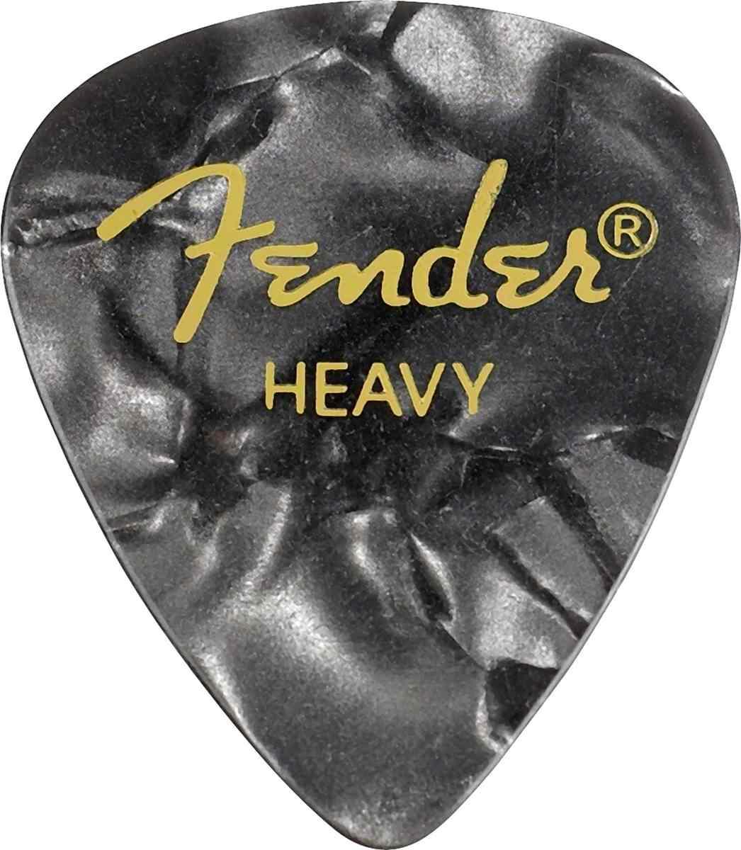 Fender premium celluloid 351 plettro black moto heavy