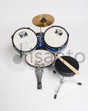 Batteria Acustica Junior 3 pezzi per bambini - Blu