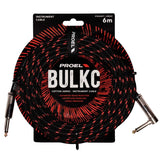 PROEL BULK120CLU6BR Cavo per strumenti 6mt Nero e Rosso