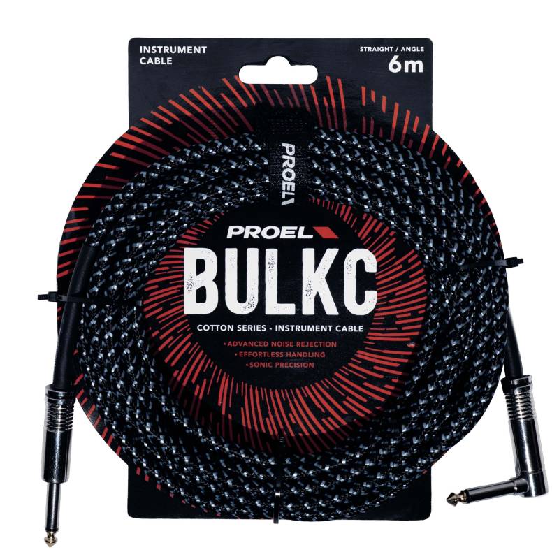 PROEL BULK120CLU6LB Cavo per strumenti 6mt Nero e Azzurro
