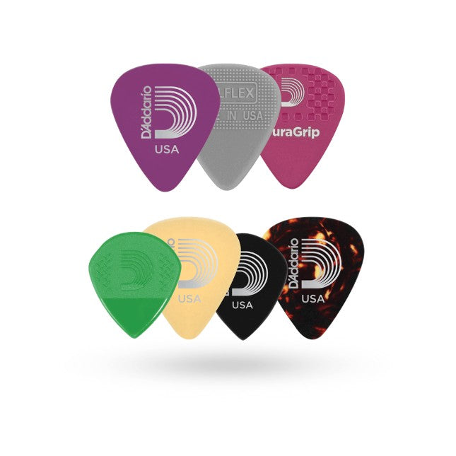 D'ADDARIO 1XVP6-5 Pack 5 Plettri assortiti per Chitarra Medium
