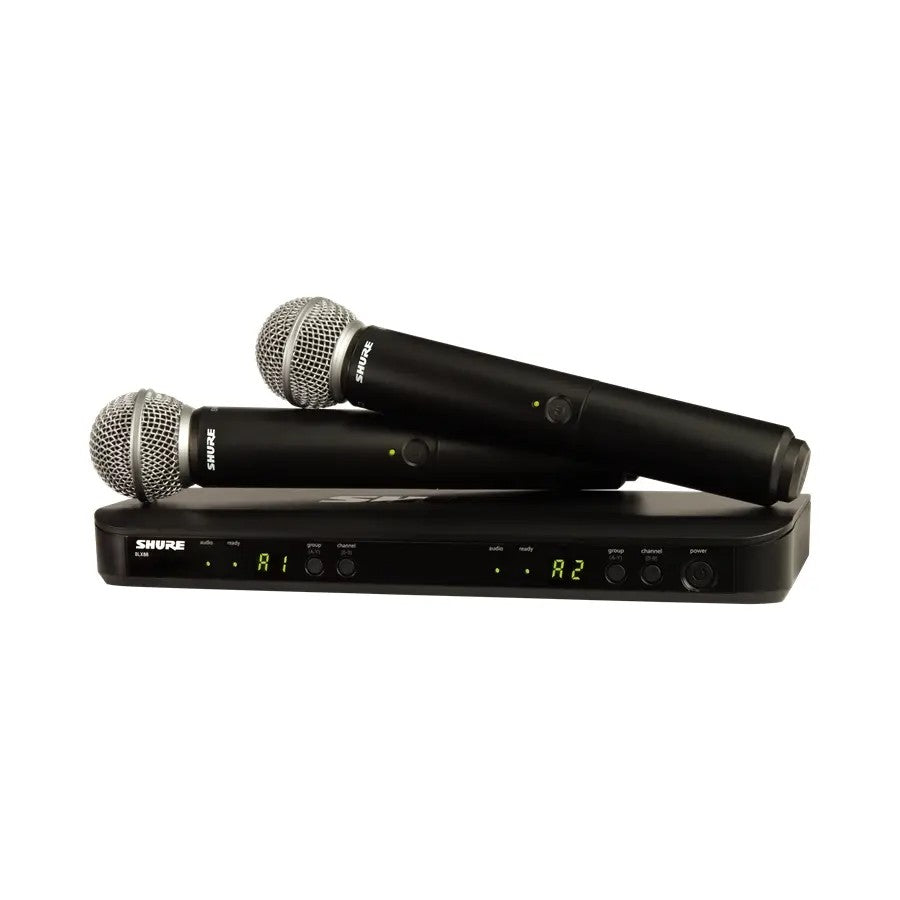 SHURE BLX288 / SM58 M17 sistema Palmare Wireless 2 canali