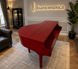 Mobile Pianoforte a Coda 90cm Rosso in Legno – Artigianale e Personalizzabile