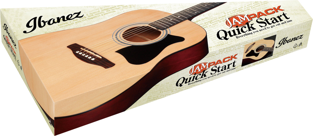 IBANEZ V50NJP-OPN Natural Jam Pack Chitarra Acustica con Borsa e Accessori