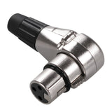 PROEL XLR3FRX Presa volante XLR femmina 3 poli angolare 90°