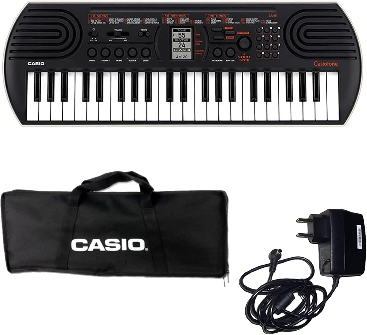 Casio SA-81 con borsa e alimentatore