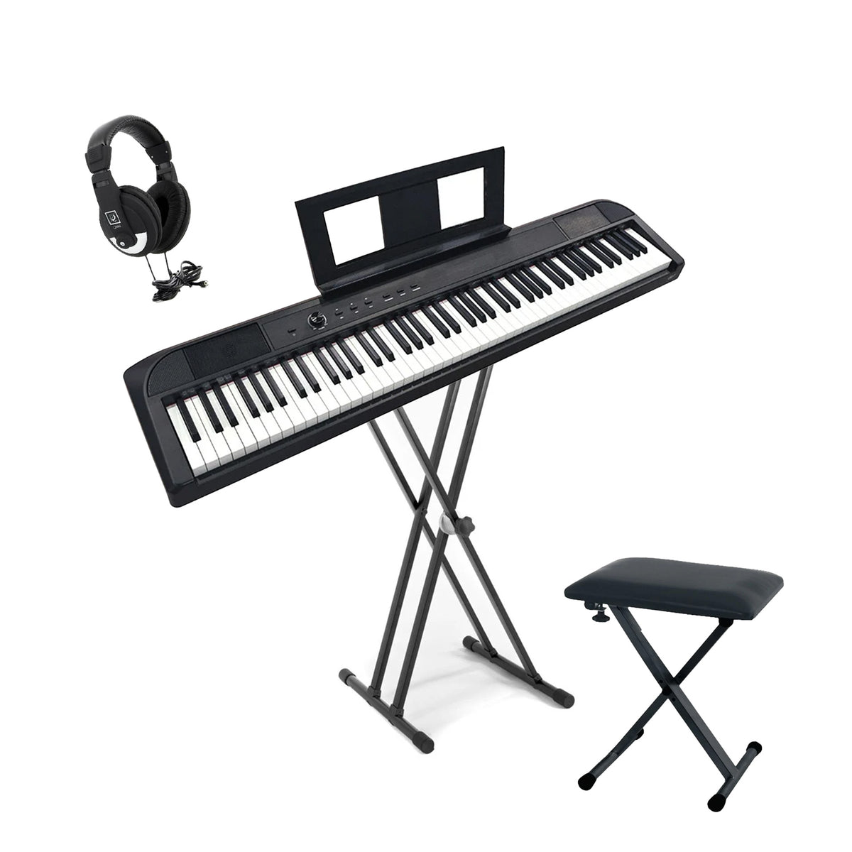 ECHORD DP-1 Pianoforte Digitale per principianti | Set completo
