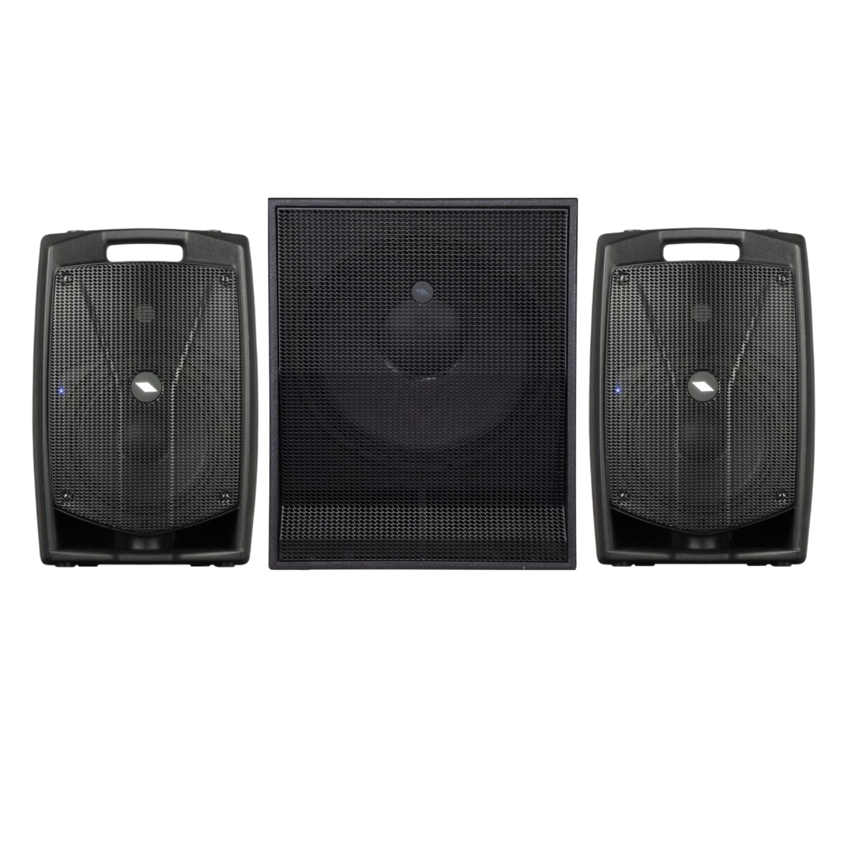 PROEL V15PRO Coppia Casse Attive 1200W + Proel S18A Subwoofer