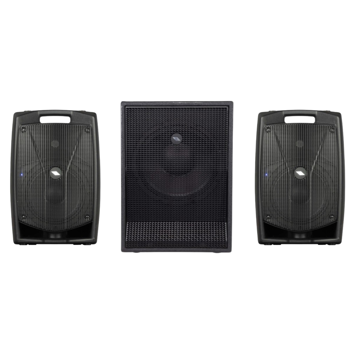 Proel V8Pro Coppia Casse attive 1200W + Proel S12A Subwoofer