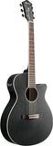 Ibanez AEG7MH Open pore chitarra acustica elettrificata nera