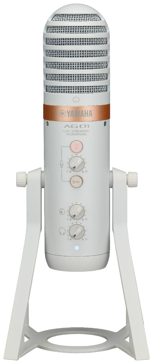 Yamaha AG01 White Micrfono USB per Live Streaming
