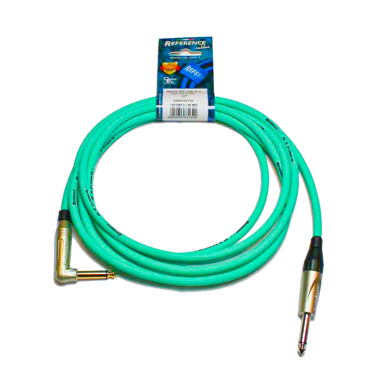 REFERENCE RIC02-GS-JJR-6M Cavo Jack - Jack Angolato Surf Green 6 mt.