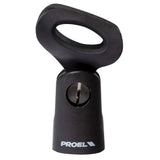 Proel APM35S Supporto piccolo in ABS per microfono (Ø min - max: 22 - 27 mm).