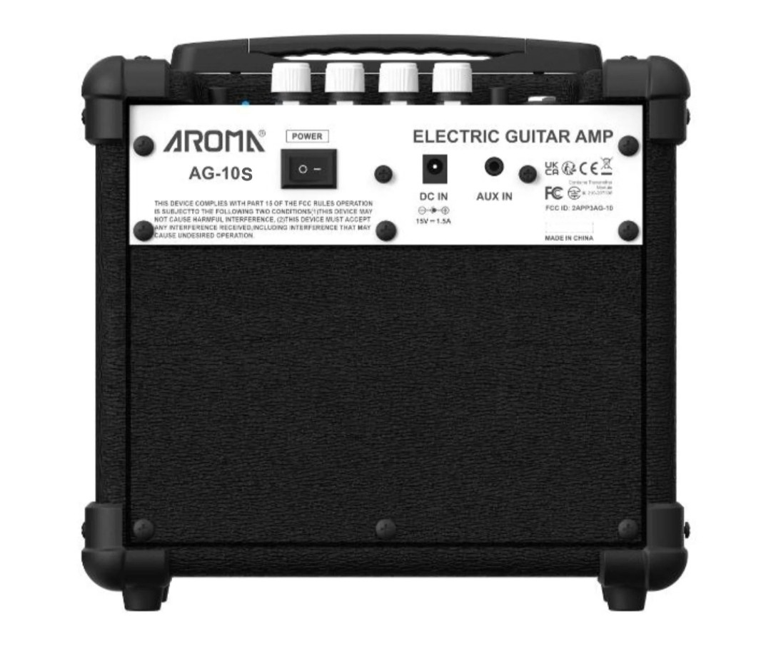 Retro Aroma AG10S, amplificatore da 10W per chitarra elettrica, compatto, leggero, con Bluetooth e ottima qualità audio
