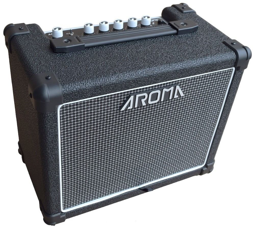 Amplificatore da 20W per chitarra elettrica con Bluetooth, altoparlante da 6,5", controlli per toni e effetti analogici