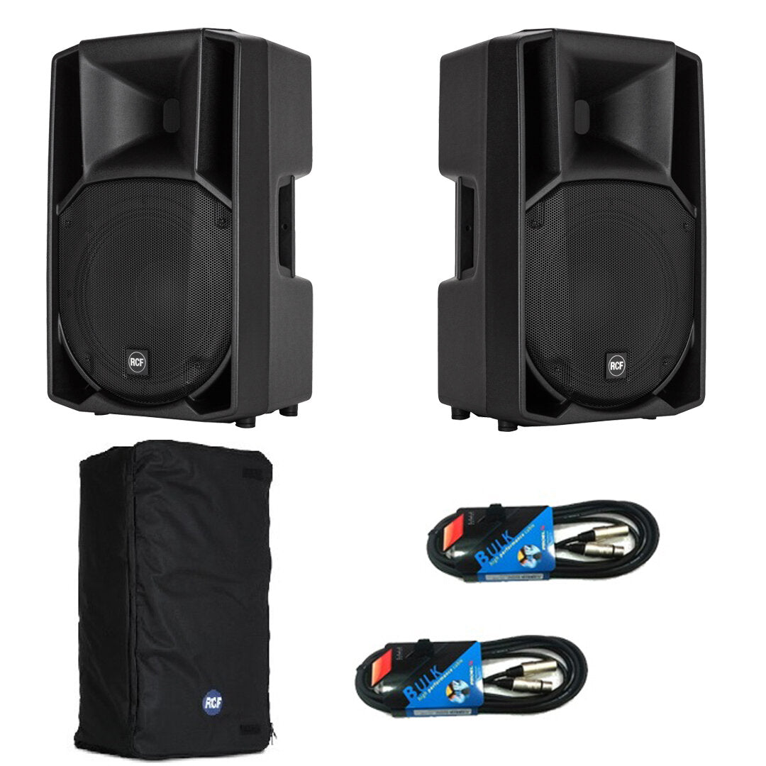 Coppia casse attive 12" 2800W RCF ART 712A MK4 + Cover +  cavi