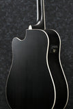 Ibanez AW84CE WK Weathered Black Chitarra Acustica Elettrificata