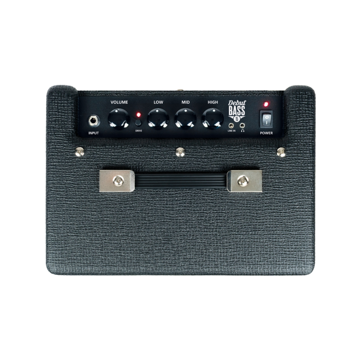 Debut Bass 15, amplificatore per basso da 25W, con 2 canali e equalizzatore, progettato per pratica e registrazione