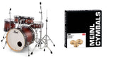 Pearl Decade Maple DMP925F C260 Satin Brown Burst Batteria acustica + Piatti Meinl