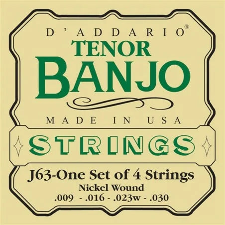 D'Addario J63 Muta di Corde 09-30 Per Banjo