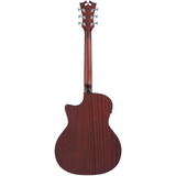 Retro Chitarra acustica cutaway satin vintage sunburst, corpo Grand Auditorium, manico confortevole, elettronica D'Angelico integrata