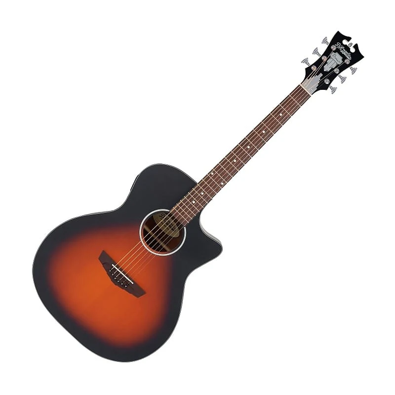Chitarra acustica elettrificata satin vintage sunburst, corpo Grand Auditorium, manico comodo, elettronica con equalizzatore e accordatore