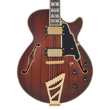D'angelico Deluxe SS Satin Brown Burst Chitarra Semiacustica