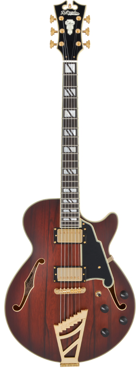 D'angelico Deluxe SS Satin Brown Burst Chitarra Semiacustica