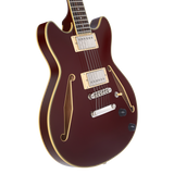 D'Angelico Excel Mini DC Tour Solid Wine Chitarra semiacustica