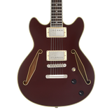 D'Angelico Excel Mini DC Tour Solid Wine Chitarra semiacustica