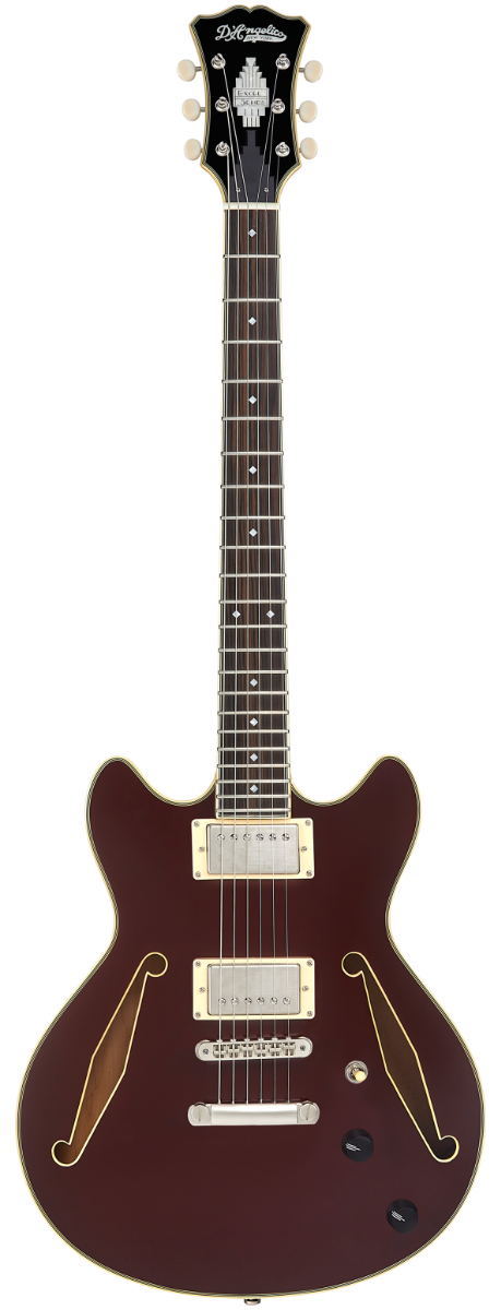 D'Angelico Excel Mini DC Tour Solid Wine Chitarra semiacustica